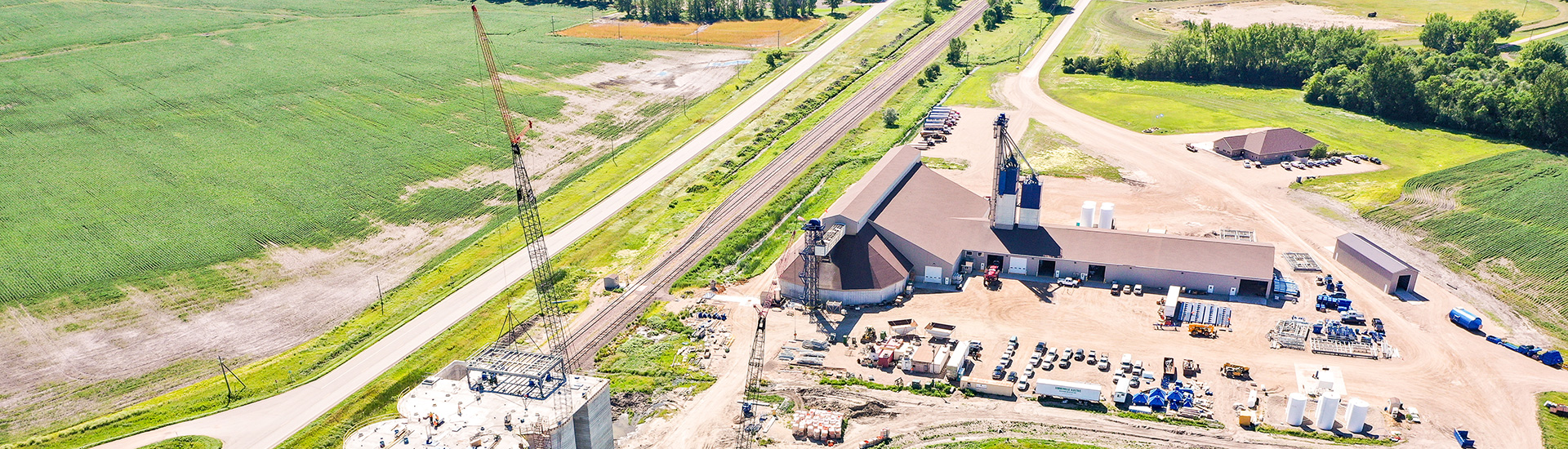 Aerial view of CHS Herman facility