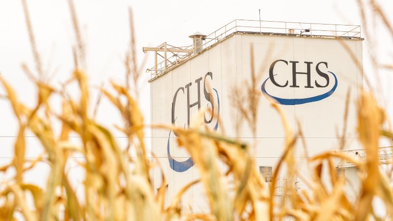CHS facility behind crops